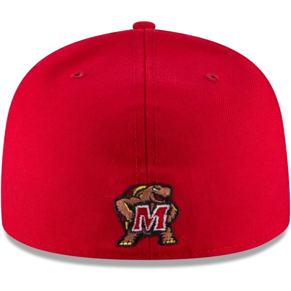Maryland Terrapins New Era Logo Basic 59FIFTY Fitted Hat - Red