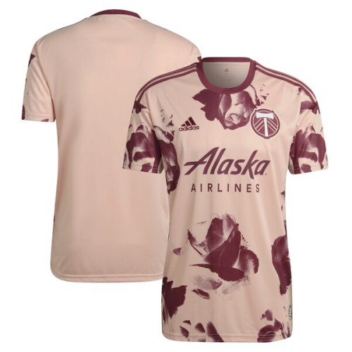 Portland Timbers adidas 2022 Heritage Rose Kit Replica Blank Jersey - Pink