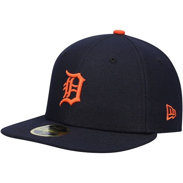 Detroit Tigers New Era Authentic Collection On-Field Road Low Profile 59FIFTY Fitted Hat - Navy