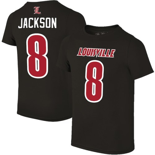 Lamar Jackson Louisville Cardinals Original Retro Brand Alumni Name & Number T-Shirt - Black