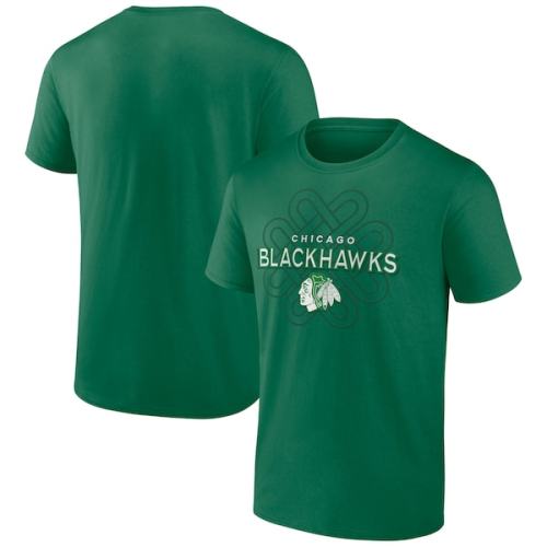 Chicago Blackhawks Fanatics Branded St. Patrick's Day Celtic Knot T-Shirt - Kelly Green