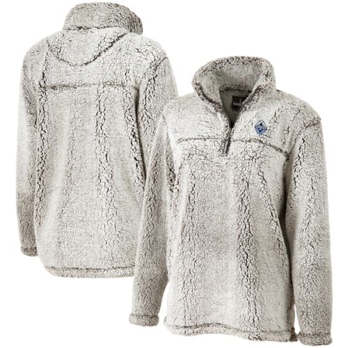 Vancouver Whitecaps FC Women's Sherpa Quarter-Zip Pullover Jacket - Gray
