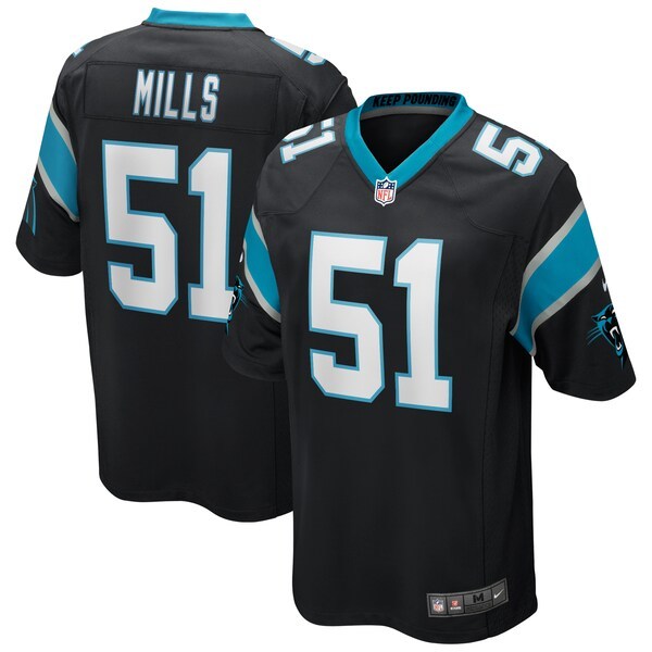 Sam Mills Carolina Panthers Nike Game Retired Player Jersey - Black