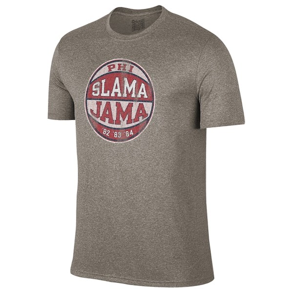 Houston Cougars Original Retro Brand Phi Slama Jama Tri-Blend T-Shirt - Gray