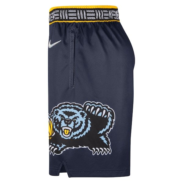 Memphis Grizzlies Nike 2021/22 City Edition Swingman Shorts - Navy