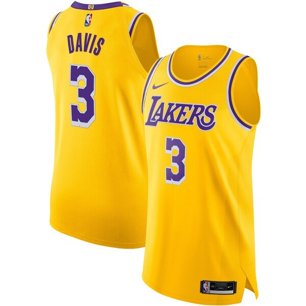 Anthony Davis Los Angeles Lakers Nike 2020/21 Authentic Jersey - Icon Edition - Gold