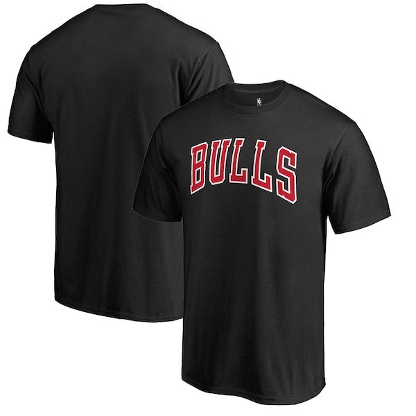 Chicago Bulls Fanatics Branded Primary Wordmark T-Shirt - Black