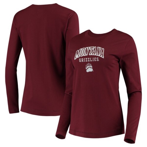 Montana Grizzlies Champion Women's University Arch Logo Long Sleeve T-Shirt - Maroon
