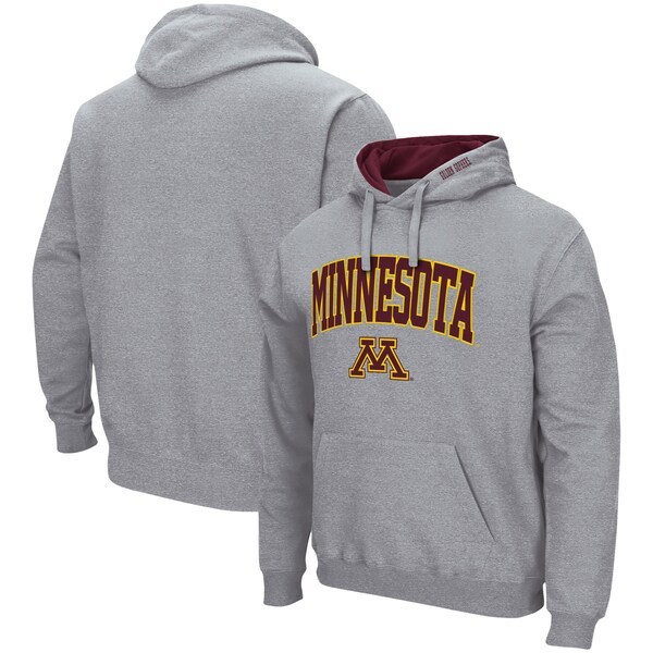 Minnesota Golden Gophers Colosseum Arch & Logo 3.0 Pullover Hoodie - Heathered Gray