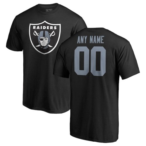 Las Vegas Raiders Fanatics Branded Personalized Icon Name & Number T-Shirt - Black