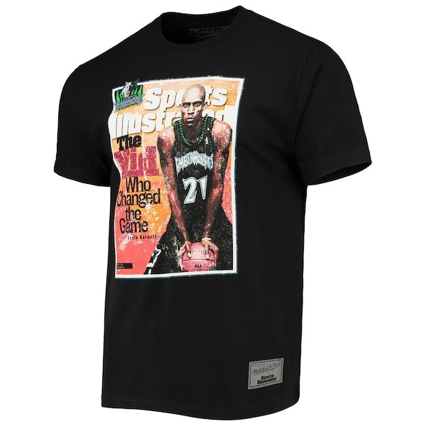 Kevin Garnett Minnesota Timberwolves Mitchell & Ness x Sports Illustrated Player T-Shirt - Black