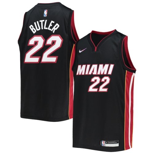 Jimmy Butler Miami Heat Nike Youth 2021/22 Diamond Swingman Jersey - Icon Edition - Black