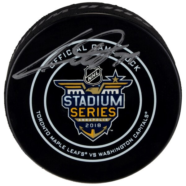 Auston Matthews Toronto Maple Leafs Fanatics Authentic Autographed 2018 NHL Stadium Series Official Game Puck