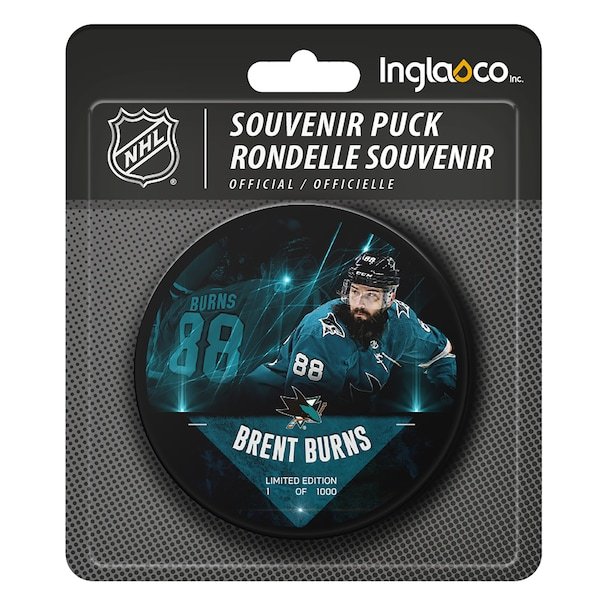 Brent Burns San Jose Sharks Fanatics Authentic Unsigned Fanatics Exclusive Player Hockey Puck - Limited Edition of 1000