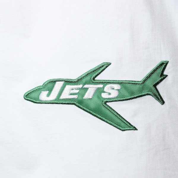 New York Jets Starter Thursday Night Lights Half-Snap Hoodie Jacket - White/Green