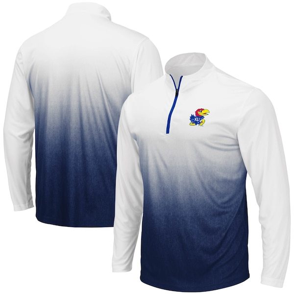 Kansas Jayhawks Colosseum Magic Team Logo Quarter-Zip Jacket - Navy