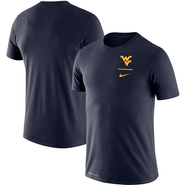 West Virginia Mountaineers Nike Logo Stack Legend Performance T-Shirt - Navy