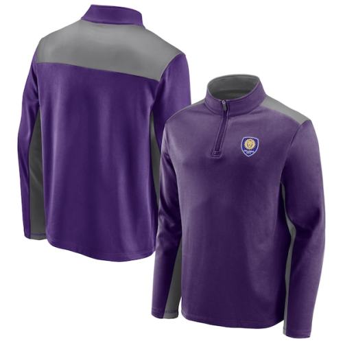 Orlando City SC Fanatics Branded Primary Logo 1/4-Zip Fleece Jacket - Purple