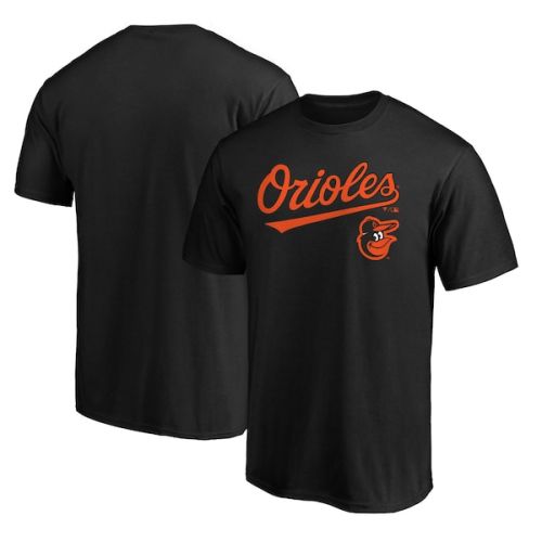 Baltimore Orioles Fanatics Branded Team Logo Lockup T-Shirt - Black