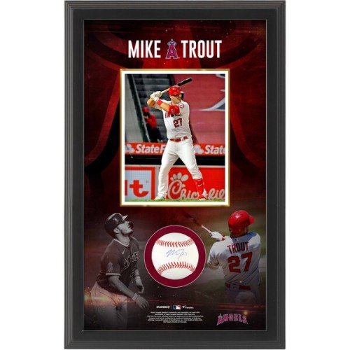 Mike Trout Los Angeles Angels Fanatics Authentic Autographed Baseball Shadow Box