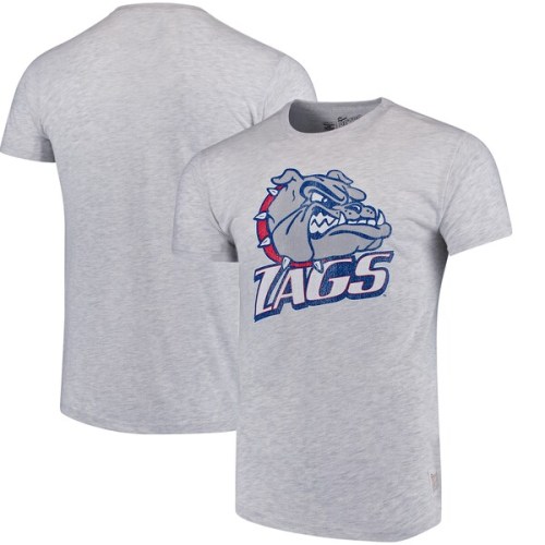 Gonzaga Bulldogs Original Retro Brand Vintage Tri-Blend T-Shirt - Heathered Gray