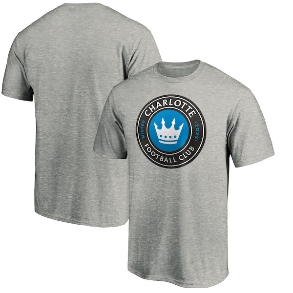 Charlotte FC Fanatics Branded Primary Logo Team T-Shirt - Heathered Gray