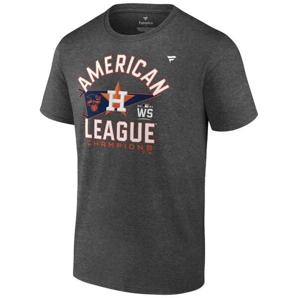 Houston Astros Fanatics Branded 2021 American League Champions Locker Room T-Shirt - Heathered Charcoal