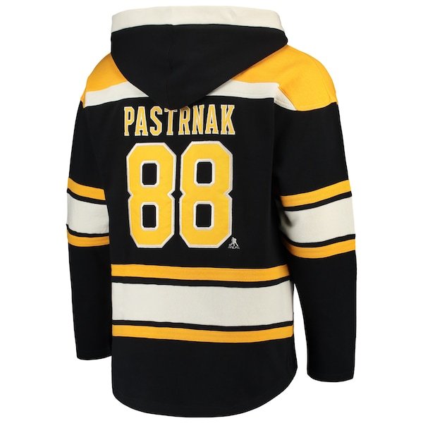 David Pastrnak Boston Bruins '47 Player Lacer Pullover Hoodie - Black