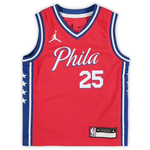 Ben Simmons Philadelphia 76ers Jordan Brand Preschool 2020/21 Fast Break Replica Jersey - Statement Edition - Red