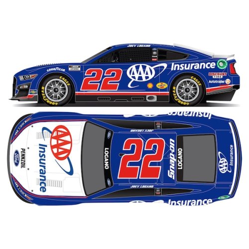 Joey Logano Action Racing 2022 #22 AAA Insuarnce 1:64 Regular Paint Die-Cast Ford Mustang