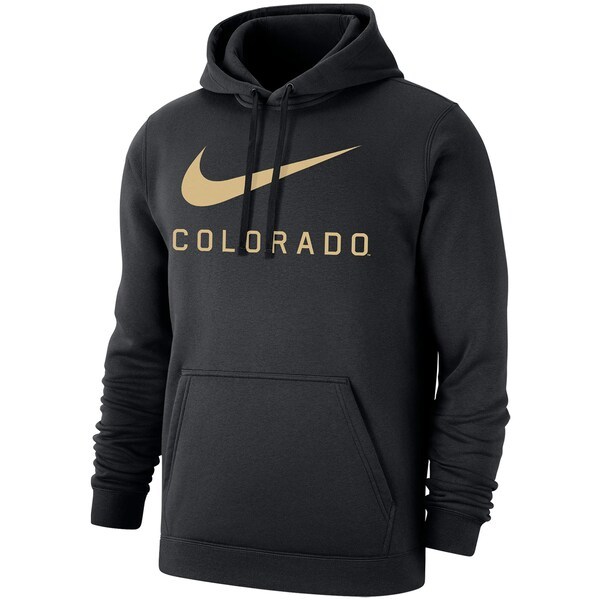 Colorado Buffaloes Nike Big Swoosh Club Pullover Hoodie - Black