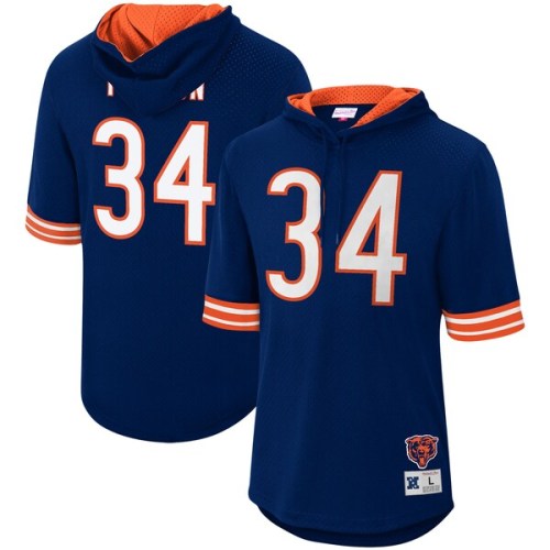 Walter Payton Chicago Bears Mitchell & Ness Retired Player Mesh Name & Number Hoodie T-Shirt - Navy