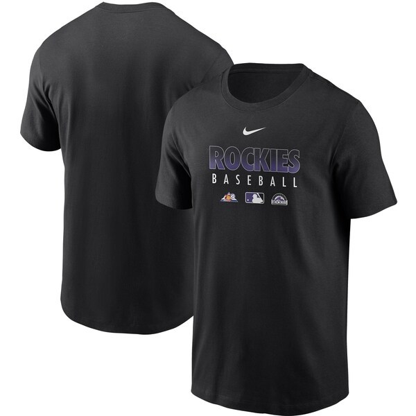 Colorado Rockies Nike Authentic Collection Team Performance T-Shirt - Black