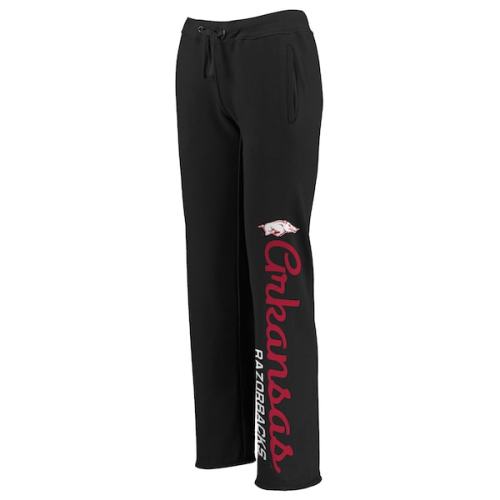 Arkansas Razorbacks Women's Cozy Fleece Sweatpants - Black