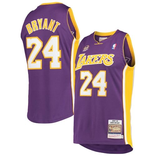 Kobe Bryant Los Angeles Lakers Mitchell & Ness 2007-08 Hardwood Classics 60th Season Authentic Jersey - Purple