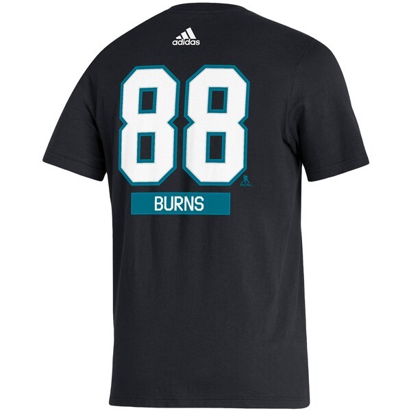 Brent Burns San Jose Sharks adidas Player Name & Number T-Shirt - Black