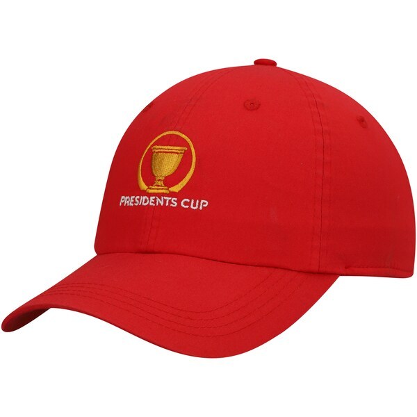 2022 Presidents Cup Ahead Official Logo Adjustable Hat - Red