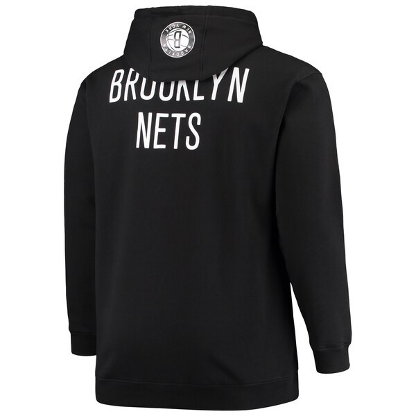 Kevin Durant Brooklyn Nets Fanatics Branded Big & Tall Player Name & Number Full-Zip Hoodie Jacket - Black