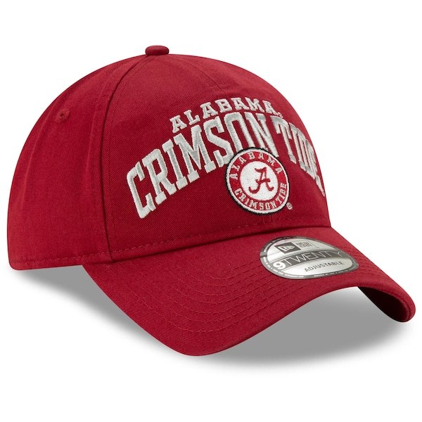 Alabama Crimson Tide New Era Arch Over Logo 9TWENTY Adjustable Hat - Crimson