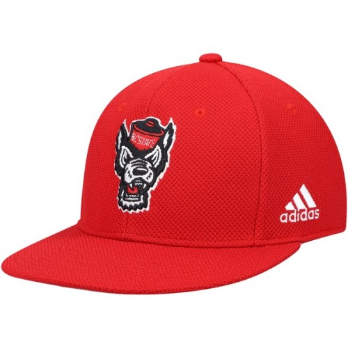 NC State Wolfpack adidas Team On-Field Baseball Fitted Hat - Red