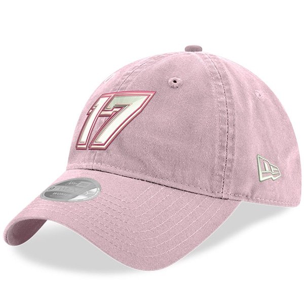 Chris Buescher New Era Women's 9TWENTY Adjustable Hat - Pink