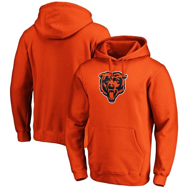 Chicago Bears Fanatics Branded Team Logo Pullover Hoodie - Orange