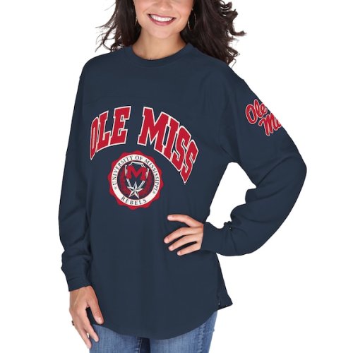 Ole Miss Rebels Women's Edith Long Sleeve T-Shirt - Navy