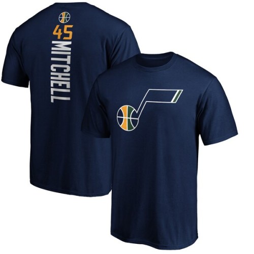 Donovan Mitchell Utah Jazz Fanatics Branded Team Playmaker Name & Number T-Shirt - Navy