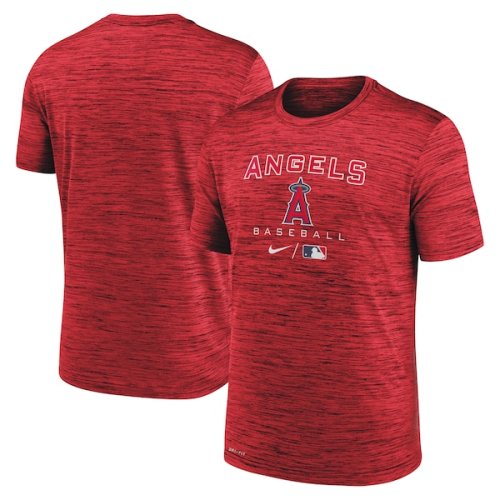 Los Angeles Angels Nike Authentic Collection Velocity Practice Performance T-Shirt - Red