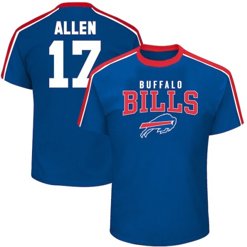 Josh Allen Buffalo Bills Fanatics Branded Big & Tall Sleeve Panel Player Name & Number T-Shirt - Royal