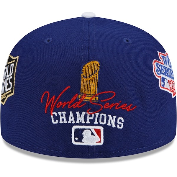 Los Angeles Dodgers New Era 7x World Series Champions Count the Rings 59FIFTY Fitted Hat - Royal