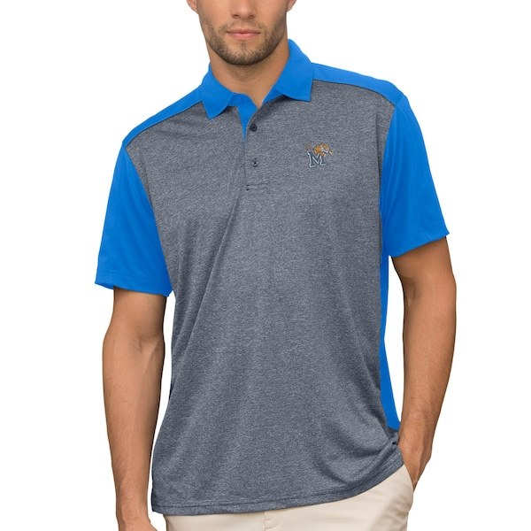 Memphis Tigers Vansport Two-Tone Polo - Charcoal