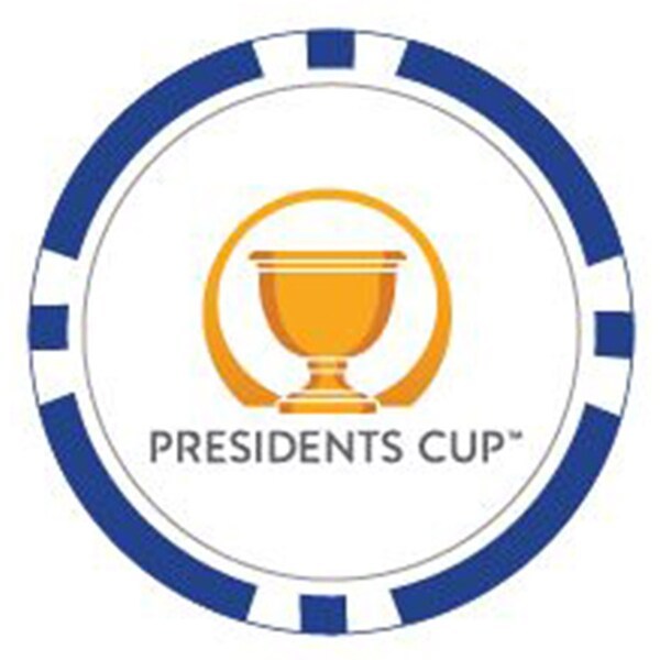 2022 Presidents Cup Economy Poker Chip - Navy/White
