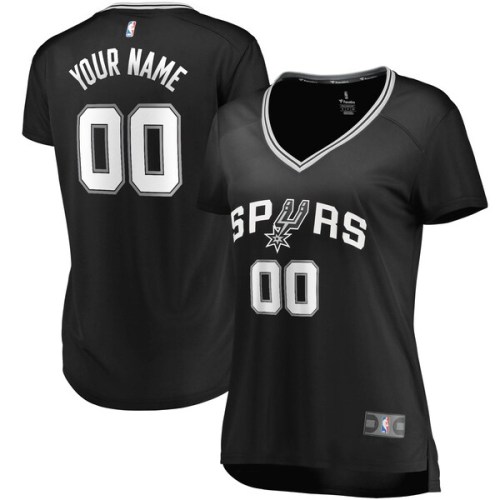 San Antonio Spurs Fanatics Branded Women's Fast Break Custom Jersey Black - Icon Edition